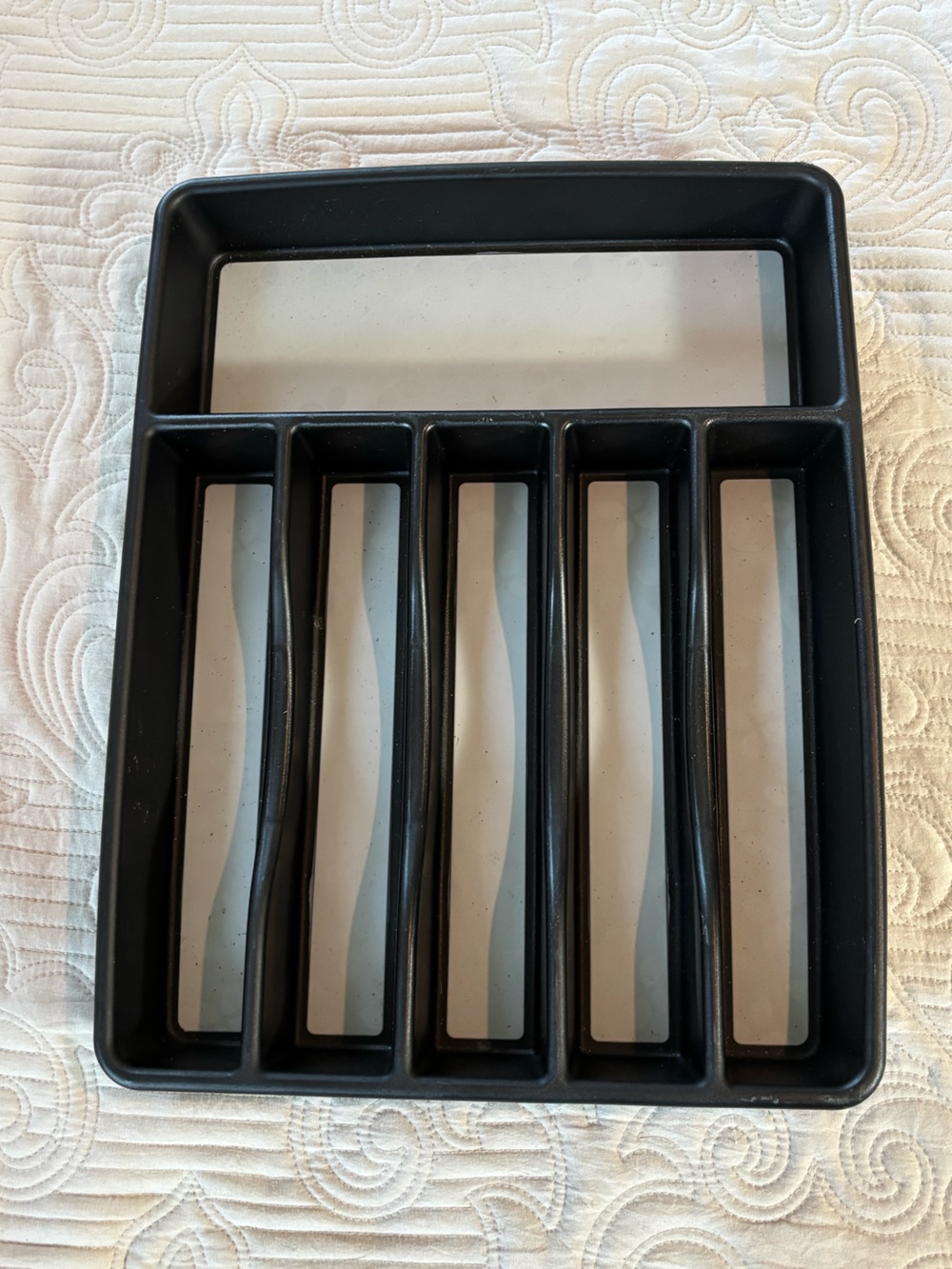 Rubbermaid Black Plastic Drawer Organizer Tray